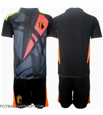 Belgie Brankářské Dětské Domácí Dres ME 2024 Krátký Rukáv (+ trenýrky)